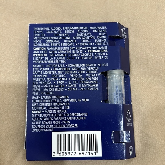 NWOT Polo parfum sample - Picture 2 of 2